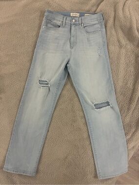 Jessica Simpson Light Blue Distressed Relaxed Jeans